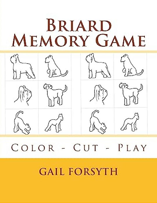 Briard Memory Game: Color - Cut - Play-..