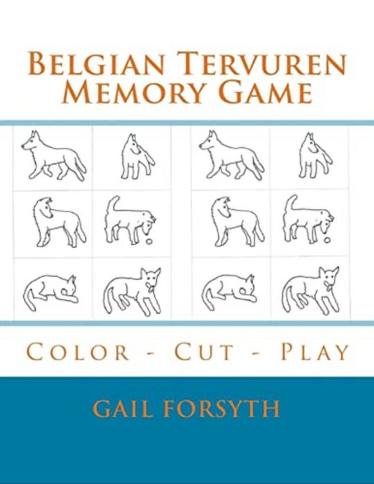 Belgian Tervuren Memory Game: Color - Cut - Play-..