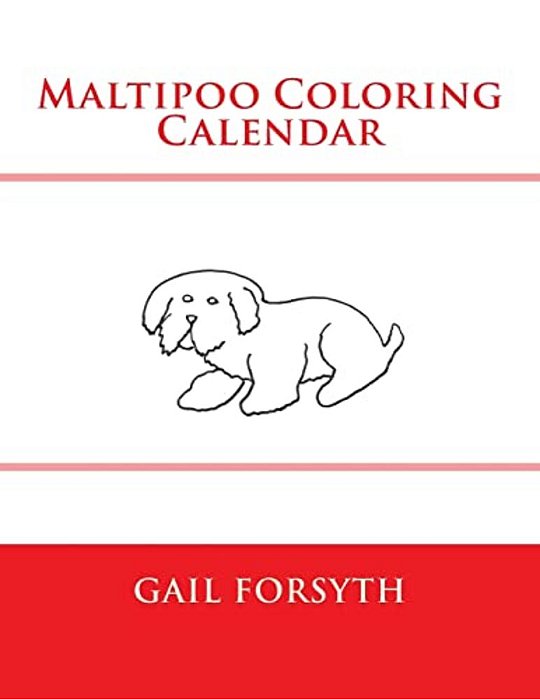 Maltipoo Coloring Calendar-..