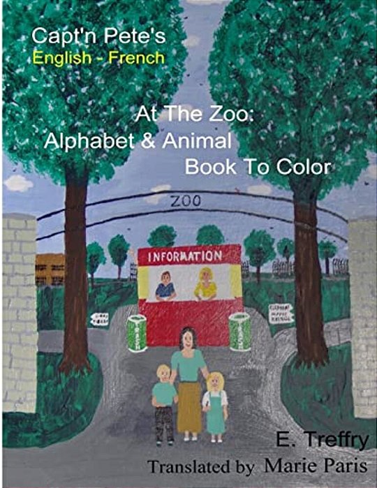 Capt'n Pete's A-B-c Animal Coloring Book - French-..