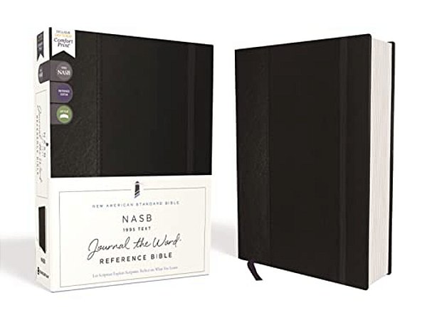 Nasb, Journal The Word Reference Bible, Hardcover, Black, Elastic Closure, Red Letter Edition, 1995 Text, Comfort Print: Let Scripture Explain Scriptu-..