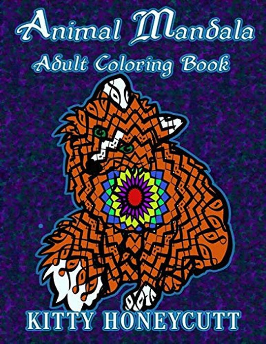 Animal Mandala: Adult Coloring Book-..