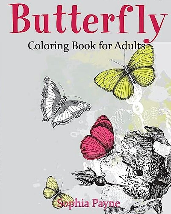 Butterfly Coloring Book For Adults-..
