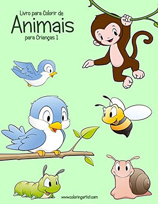 Livro Para Colorir De Animais Para Crianças 1-..