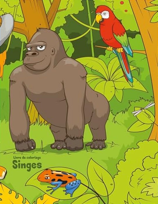 Livre De Coloriage Singes 3-..