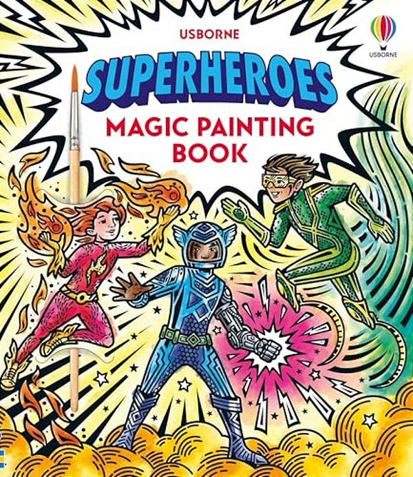 Superheroes Magic Painting Book-..