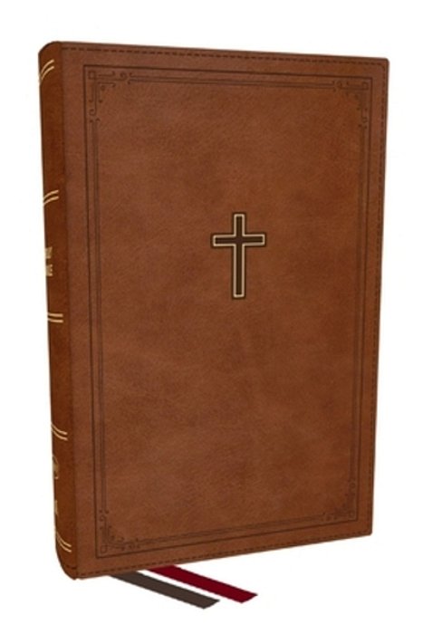 Kjv Personal Size Large Print End-Of-verse Reference Bible, Brown Leathersoft, Red Letter, Comfort Print (Thumb Indexed)-..