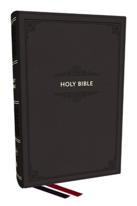 Kjv Personal Size Large Print End-Of-verse Reference Bible, Black Leathersoft, Red Letter, Comfort Print-..