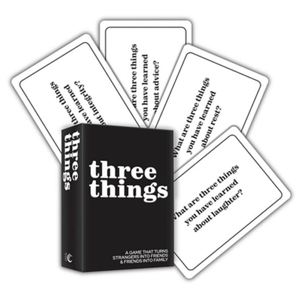 Three Things: A Game That Turns Strangers Into Friends And Friends Into Family-..