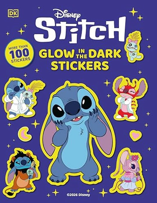 Disney Stitch Glow In The Dark Ultimate Sticker Book-..