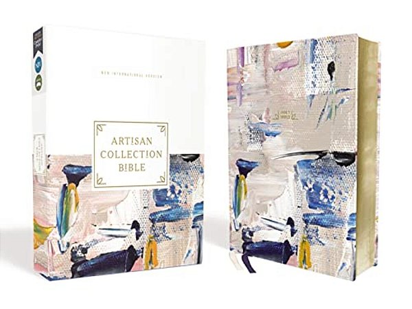 Niv, Artisan Collection Bible, Leathersoft, Multi-Color/Blue, Red Letter, Comfort Print-..