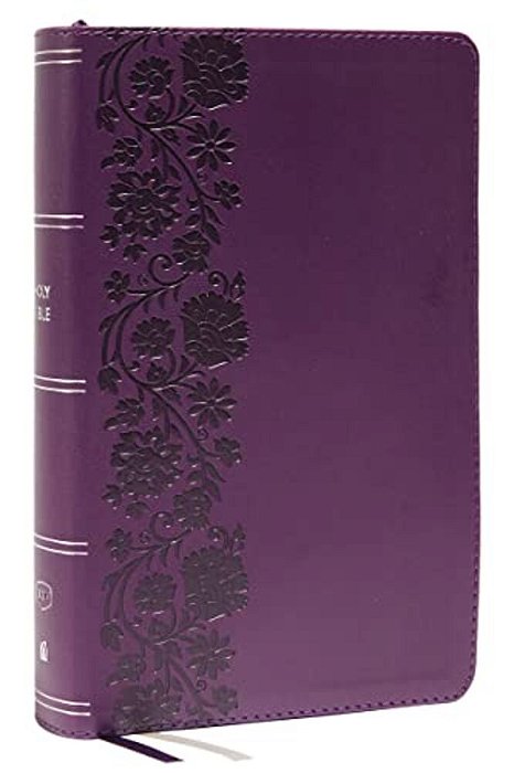 Kjv Holy Bible: Large Print Single-Column With 43,000 End-Of-verse Cross References, Purple Leathersoft, Personal Size, Red Letter, Comfort Print: Kin-..