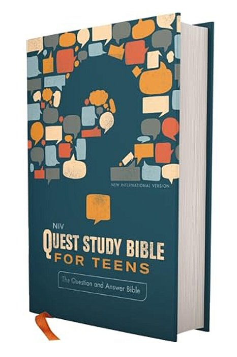 Niv, Quest Study Bible For Teens, Hardcover, Navy, Comfort Print: The Question And Answer Bible-..