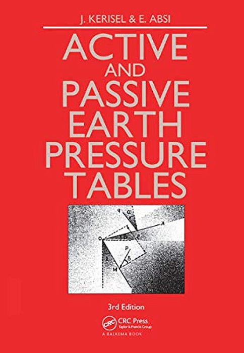 Active And Passive Earth Pressure Tables-..