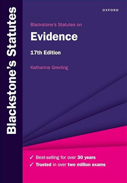 Blackstone's Statutes On Evidence-..