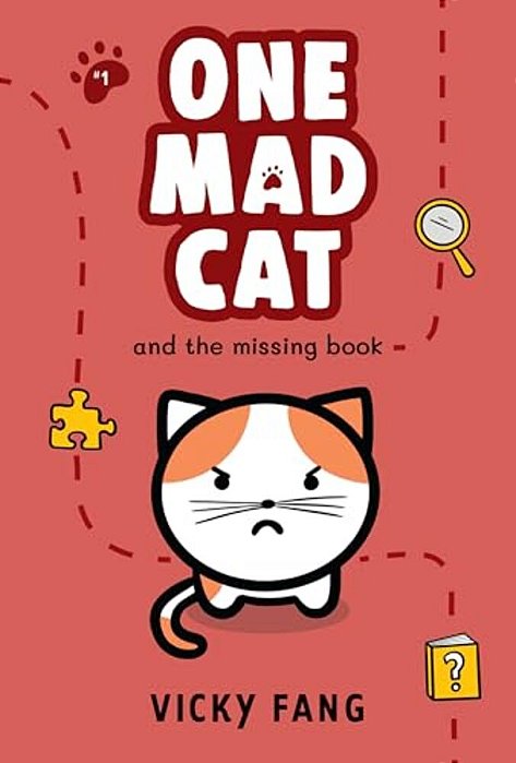 One Mad Cat And The Missing Book-..