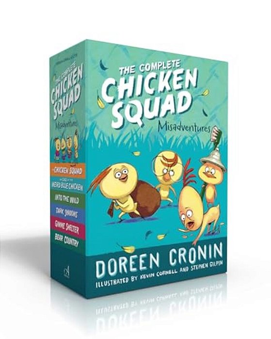 The Complete Chicken Squad Misadventures (Boxed Set): The Chicken Squad; The Case Of The Weird Blue Chicken; Into The Wild; Dark Shadows; Gimme Shelte-..