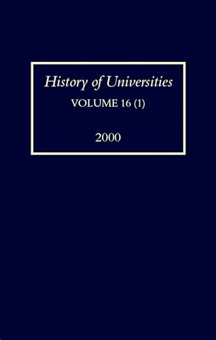 History Of Universities: Volume XVI (1): 2000-..