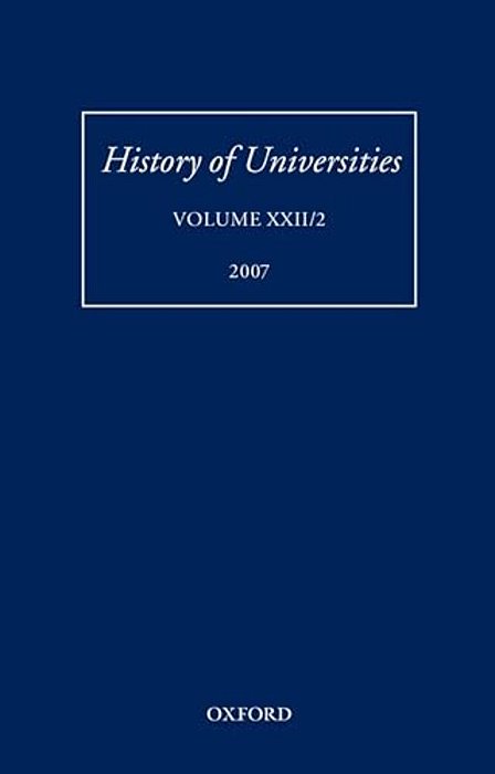 History Of Universities: Volume XXII/2-..