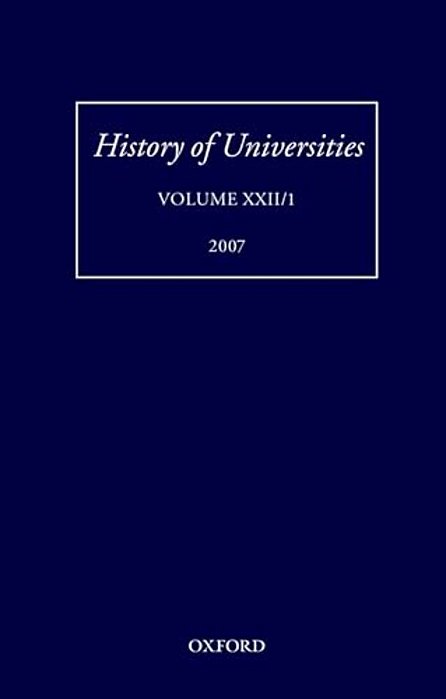 History Of Universities, Volume XXII/1-..