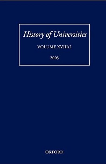 History Of Universities: Volume XVIII/2, 2003-..