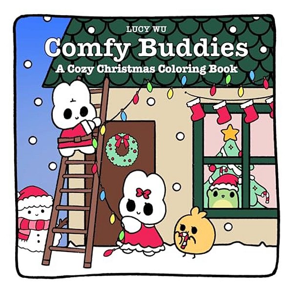 Comfy Buddies: A Cozy Christmas Coloring Book-..