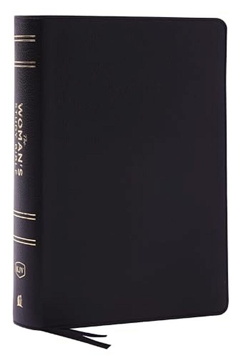 Kjv, The Woman's Study Bible, Black Genuine Leather, Red Letter, Full-Color Edition, Comfort Print (Thumb Indexed): Receiving God's Truth For Balance,-..