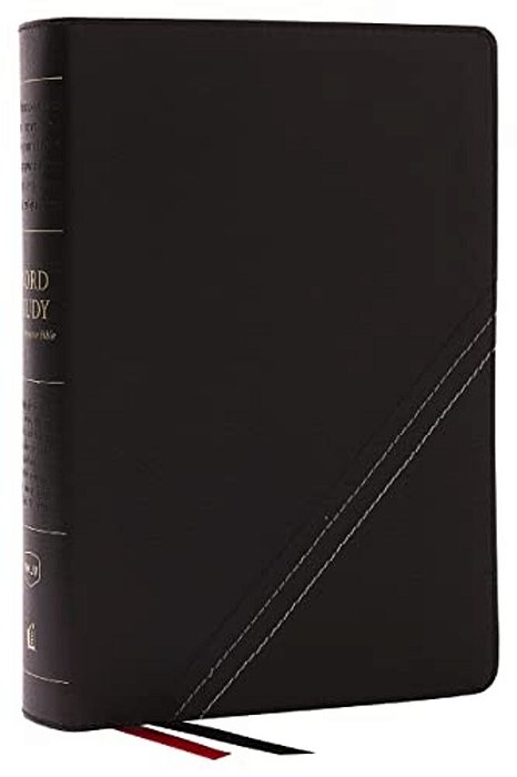 Nkjv, Word Study Reference Bible, Bonded Leather, Black, Red Letter, Comfort Print: 2,000 Keywords That Unlock The Meaning Of The Bible-..