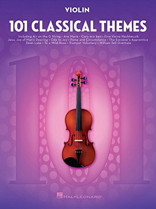 101 Classical Themes For Violin Instrumental Folio Essential Violin Sheet Music Collection Hal Leonard Violin Solo Book-..