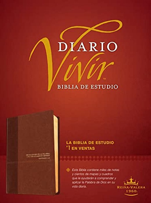 Biblia De Estudio Del Diario Vivir Rvr60, Duotono-..