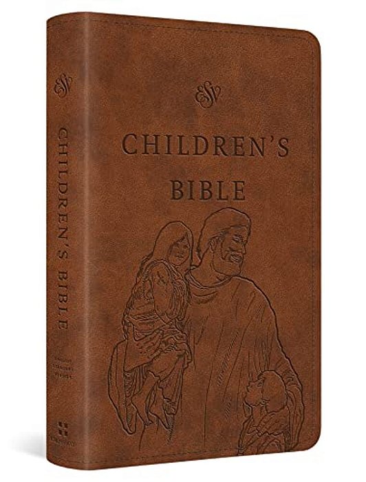 Esv Children's Bible (Trutone, Brown, Let The Children Come Design)-..