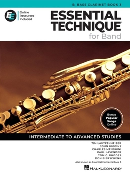 Essential Technique For Band - Bb Bass Clarinet Book 3 With Online Resources-..