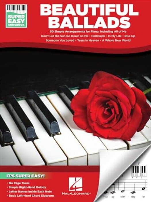Beautiful Ballads - Super Easy Songbook: 50 Simple Arrangements For Piano-..