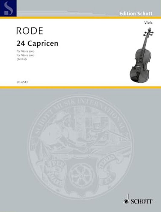 24 Caprice Etudes In The Form Of Etudes, In All 24 Keys: Viola-..