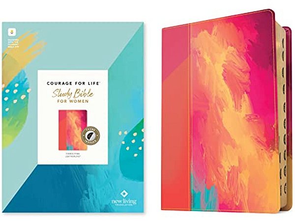 Nlt Courage For Life Study Bible For Women, Filament Enabled (Leatherlike, Fierce Pink, Indexed)-..