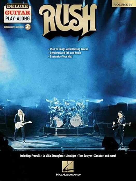 Rush - Deluxe Guitar Play-Along Volume 26: Play 15 Songs With Backing Tracks-..