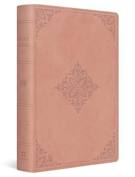 Esv Giant Print Value Thinline Bible (Trutone, Blush Rose, Fleur-De-lis Design)-..