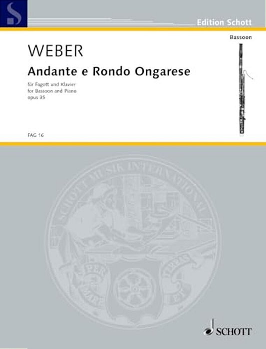 Andante And Hungarian Rondo, Op. 35: Bassoon With Piano Accompaniment-..