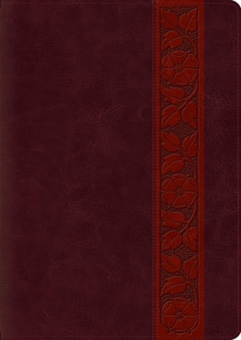Esv Study Bible, Large Print (Trutone, Mahogany, Trellis Design, Indexed)-..