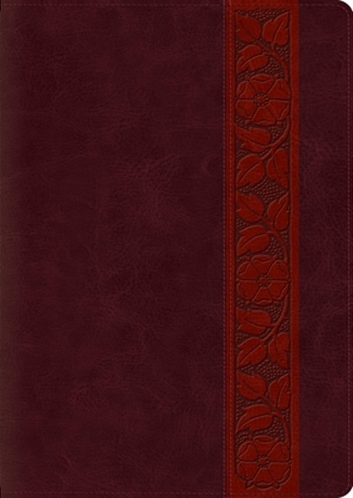 Esv Study Bible, Large Print (Trutone, Mahogany, Trellis Design, Indexed)-..