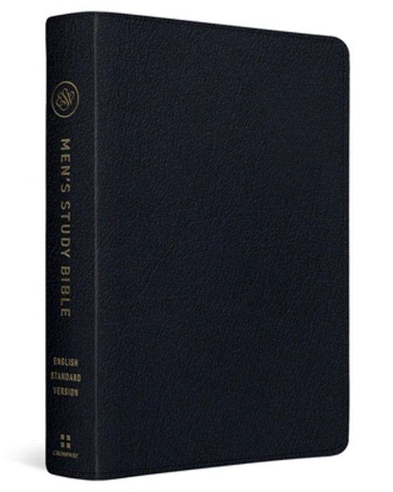 Esv Men's Study Bible (Genuine Leather, Black)-..