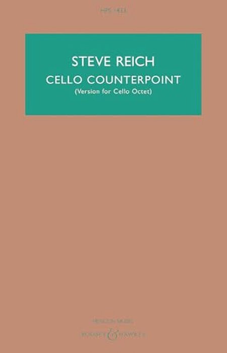 Cello Counterpoint Version For Cello Octet Study Score-..