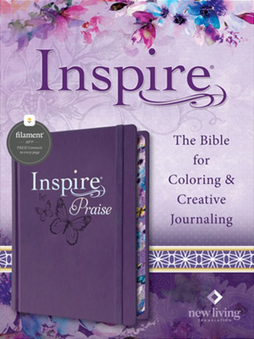 Inspire Praise Bible Nlt, Filament Enabled (Hardcover Leatherlike, Purple)-..