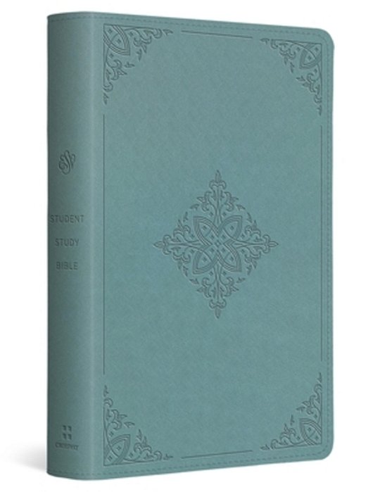 Esv Student Study Bible (Trutone, Paris Sky, Fleur-De-lis Design)-..
