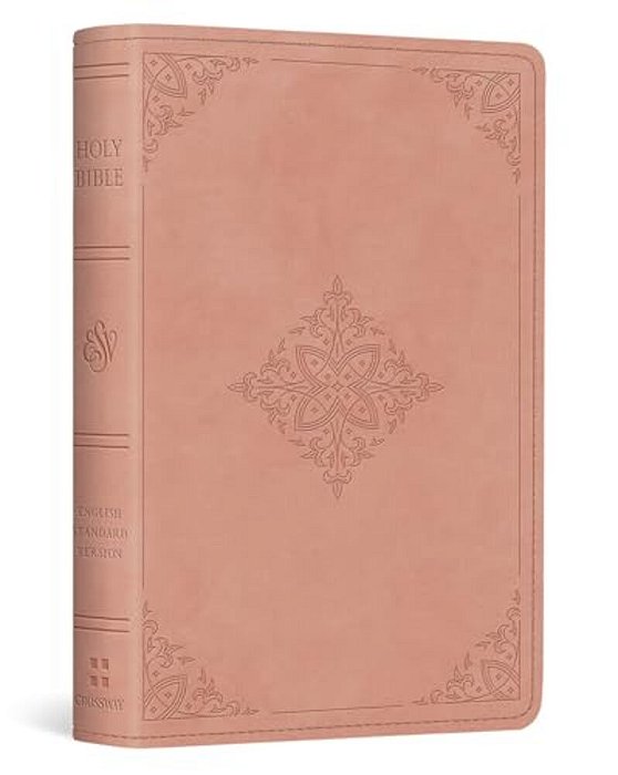 Esv Vest Pocket New Testament With Psalms And Proverbs, Red Letter (Trutone, Blush Rose, Fleur-De-lis Design)-..