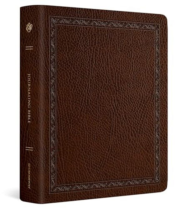 Esv Journaling Bible (Bonded Leather, Mocha, Threshold Design)-..