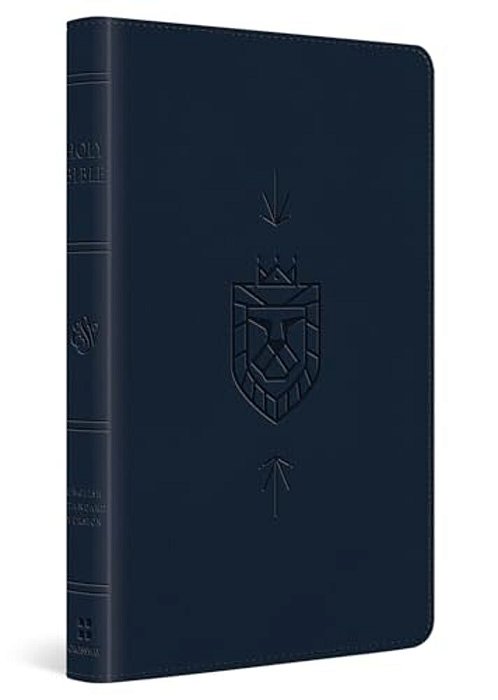 Esv Kid's Bible, Thinline, Red Letter (Trutone, Dark Blue, Lion Of Judah Design)-..