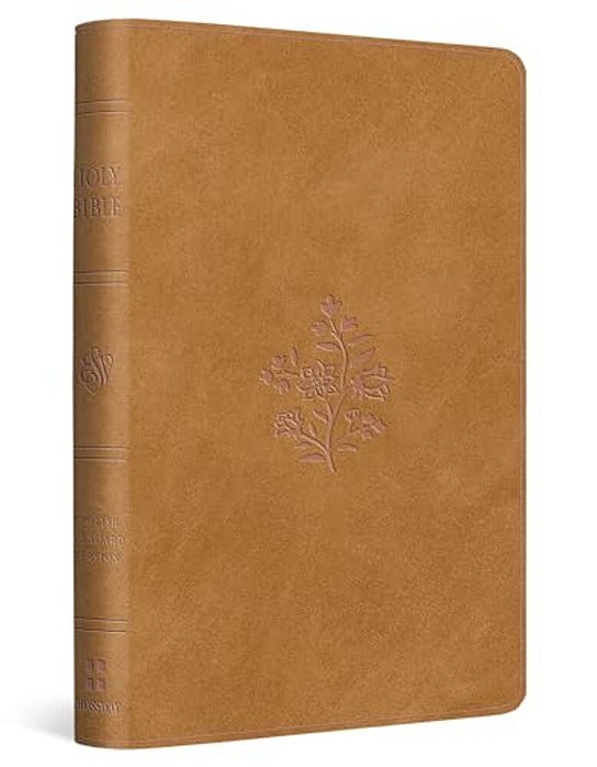 Esv Compact Bible (Trutone, Nubuck Caramel, Wildflower Design)-..