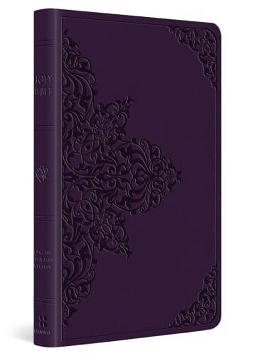 Esv Large Print Value Thinline Bible (Trutone, Lavender, Filigree Design)-..