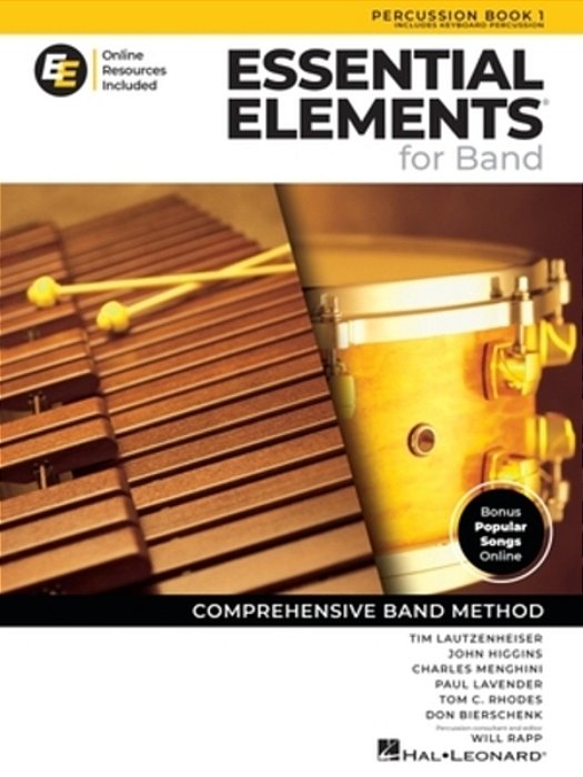 Essential Elements For Band Percussion Book 1 With Eei Online Resources Percussion Method Book And Sheet Music For Students And Teachers Band Method S-..